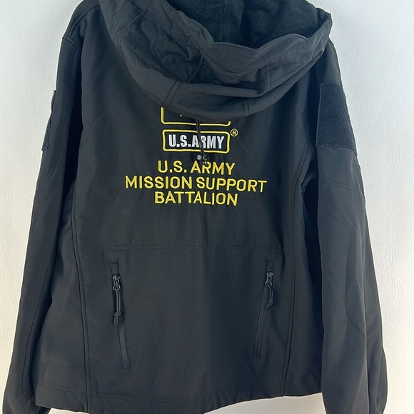 US Army Fleece Multi Pocket Coat - Picture 11 of 13